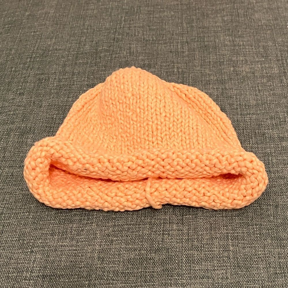 Pink Knit Beanie Cap Hat